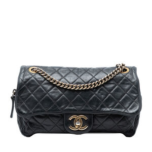 Pre-Loved Chanel Small Quilted Iridescent Calfskin Shiva Flap